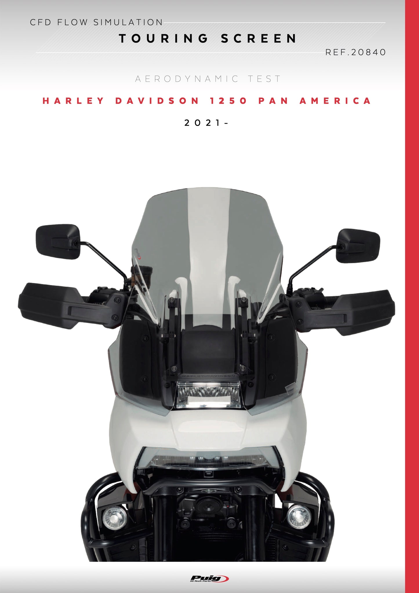 Puig Touring Windscreen Harley Davidson Pan America RA1250 2021-2024