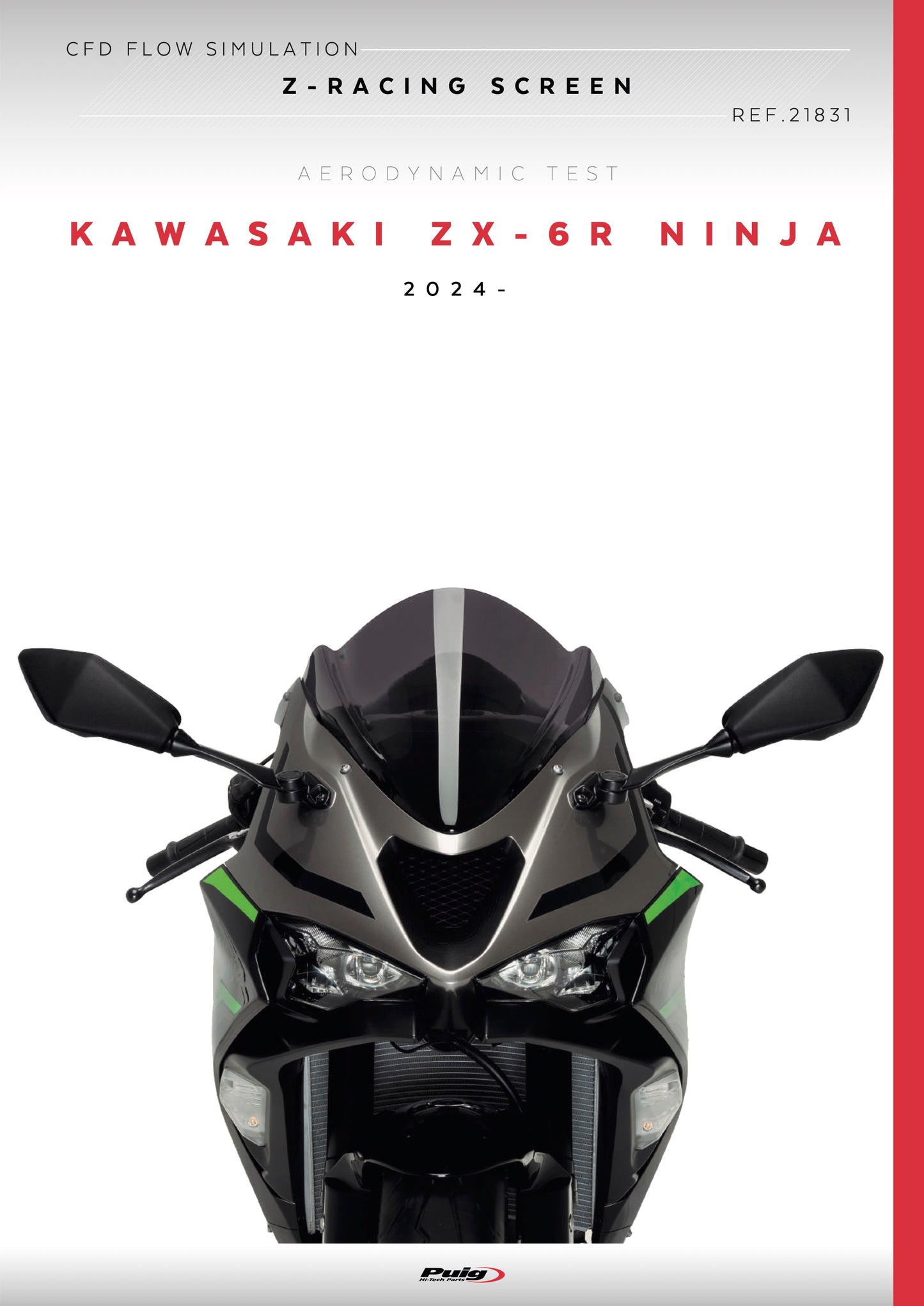 Puig Z-Racing Screen Kawasaki ZX-6R Ninja 2024-2025