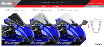 Puig Z-Racing Windscreen Yamaha YZF-R1/R1M 2020-2026 - Adventure Parts