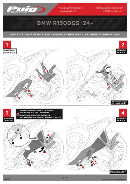 Puig Rear Spoilers BMW R1300GS 2023-2025