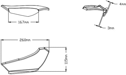 Puig Downforce Sport Side Spoilers Kawasaki Ninja 400 2018-2024