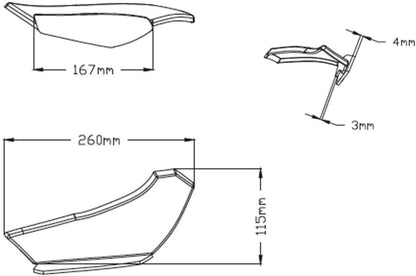 Puig Downforce Sport Side Spoilers Kawasaki Ninja 650 2017-2019