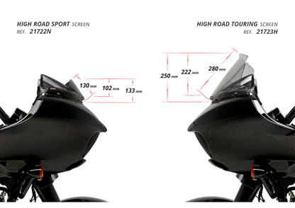 Puig High-Road Sport Windscreen Harley Davidson CVO Road Glide 2015-2024 - Adventure Parts