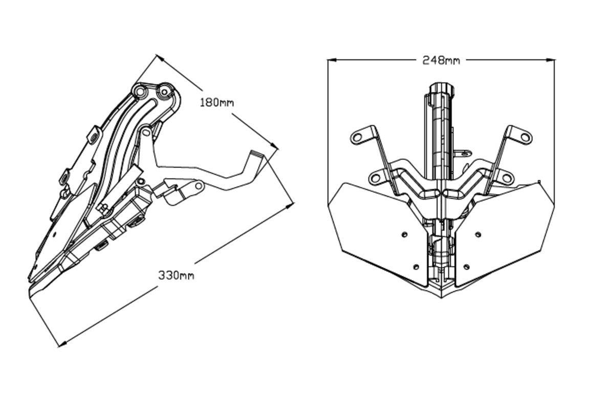 Puig MEM Manual Elevation Mechanism Yamaha MT-09 2017-20202