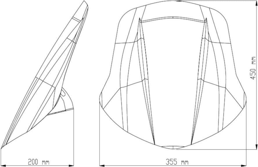 Puig New Generation Adjustable Touring Windscreen Ducati X Diavel 2016-2024