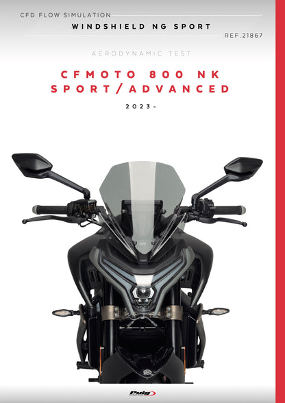 Puig New Generation Sport Windscreen CFMOTO 800NK Sport/Advanced 2023-2025 - Adventure Parts