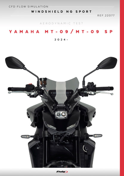 Puig New Generation Sport Windscreen Yamaha MT-09 2024-2025
