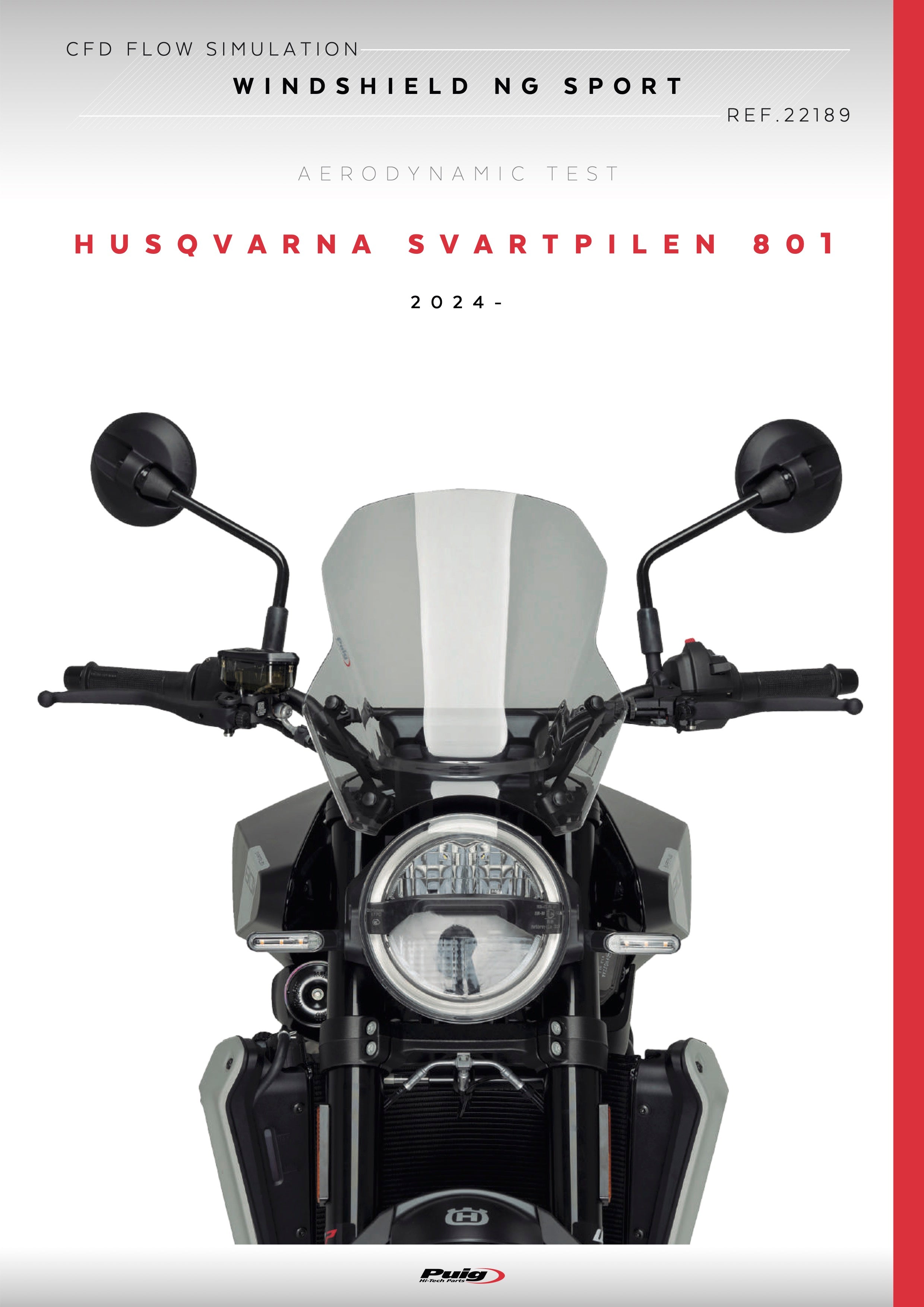 Puig New Generation Sport Windscreen Husqvarna Svartpilen 801 2024
