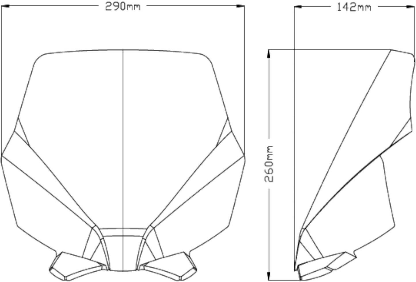 Puig New Generation Sport Windscreen Ducati Monster 797/821/1200 2014-2020