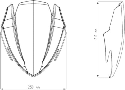 Puig New Generation Sport Windscreen Suzuki GSX-S750 2017-2021