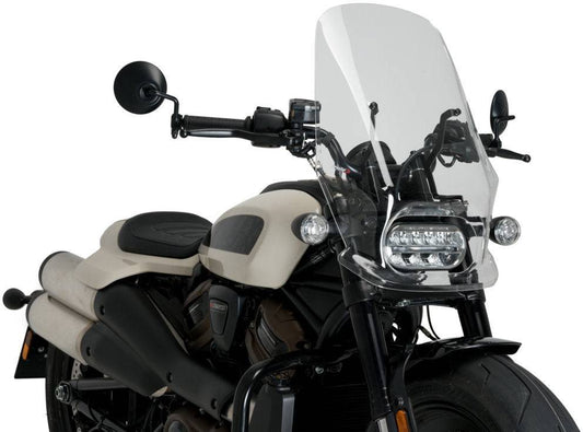 Puig New Generation Touring Windscreen Harley Davidson Sportster S RH1250S 2021-2024 - Adventure Parts