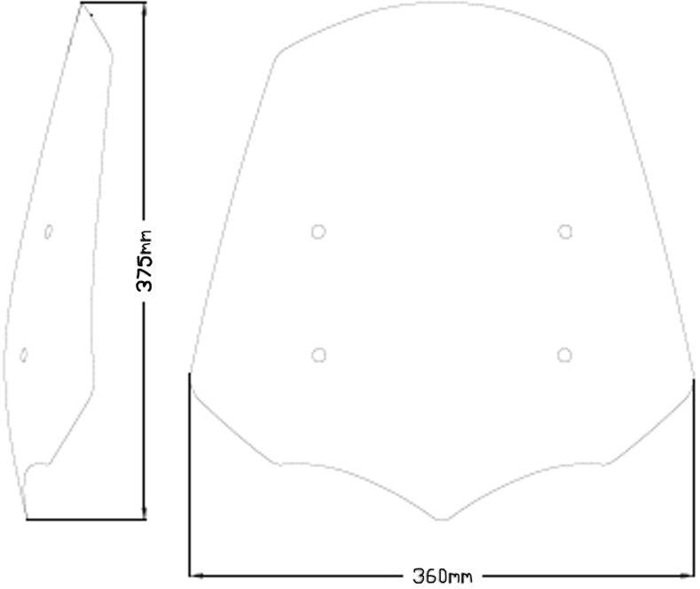 Puig New Generation Touring Windscreen Triumph Rocket 3R 2020-2024