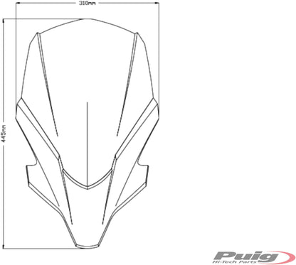 Puig New Generation Touring Windscreen Yamaha MT-07 2021-2024