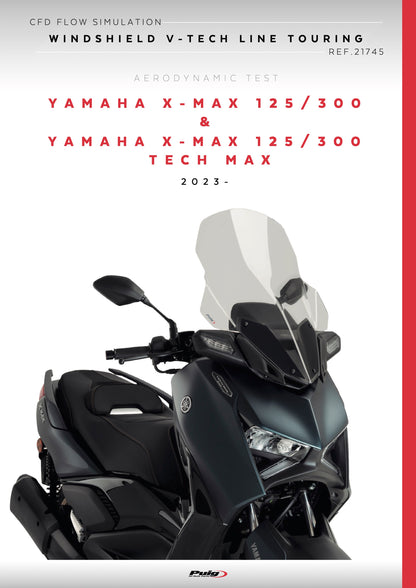 Puig V-Tech Touring Windscreen Yamaha X-MAX 125 2023-2025