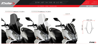 Puig V-Tech Touring Windscreen SYM JET 14 125/50 2021-2025*