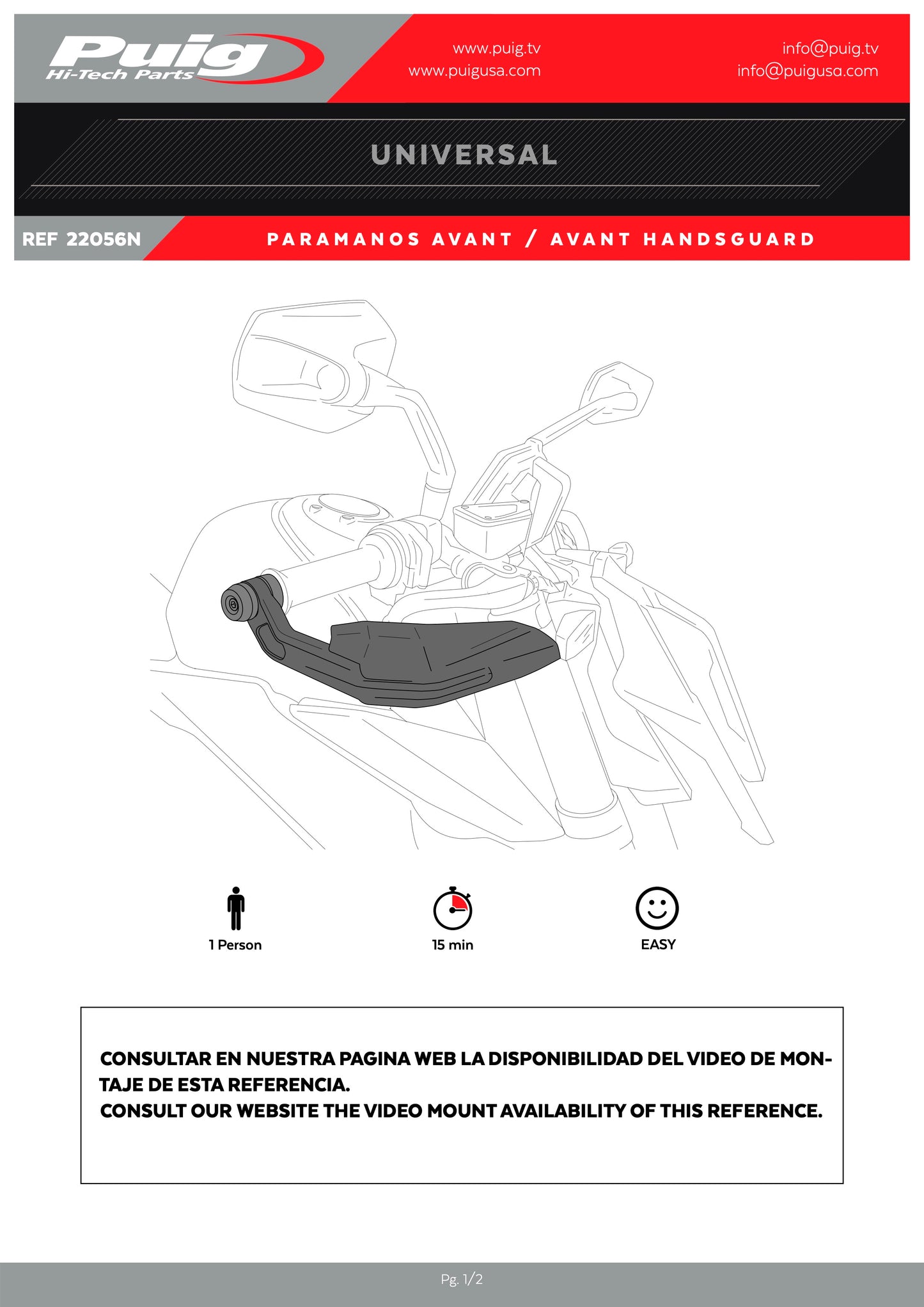 Puig Avant Handguards SUZUKI GSX-R600 1989-2025