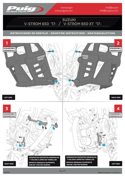 Puig Oil-Carter Guard SUZUKI V-STROM 650 2021-2025