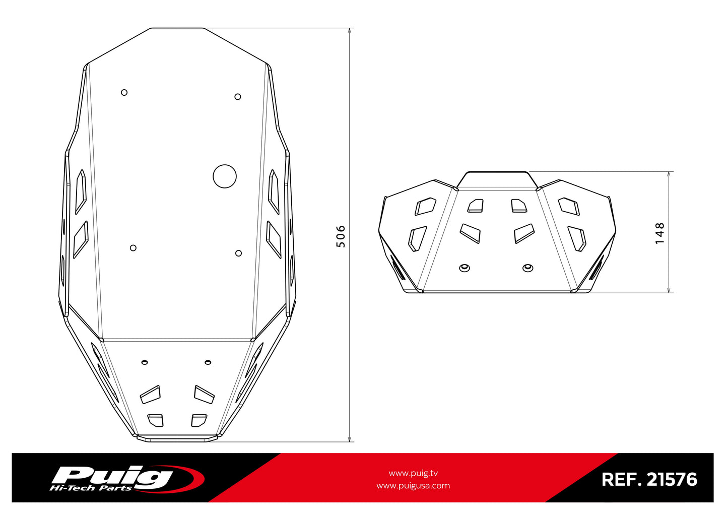 Puig Oil-Carter Guard SUZUKI V-STROM 650 2021-2025