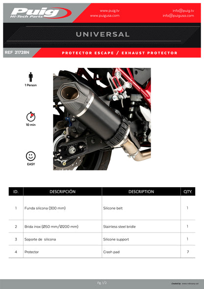 Puig Exhaust Protector Universal