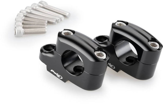 Puig Pullback Handlebar Risers +25mm Back 16mm Benelli TRK 702/X 2023-2024