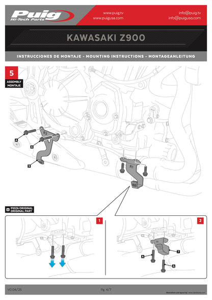 Puig Engine Spoiler Kawasaki Z900SE 2025