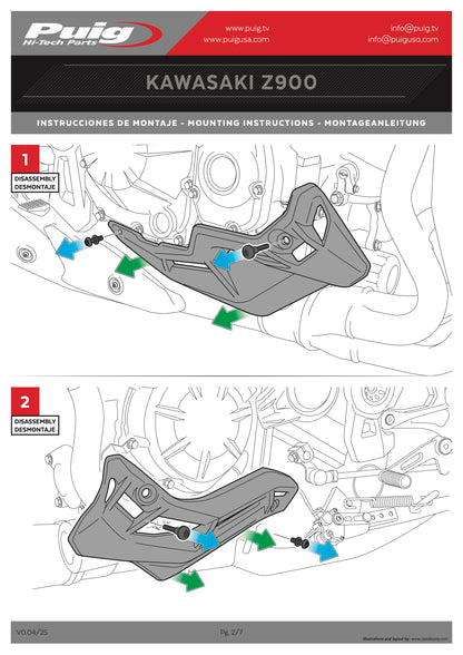Puig Engine Spoiler Kawasaki Z900SE 2025