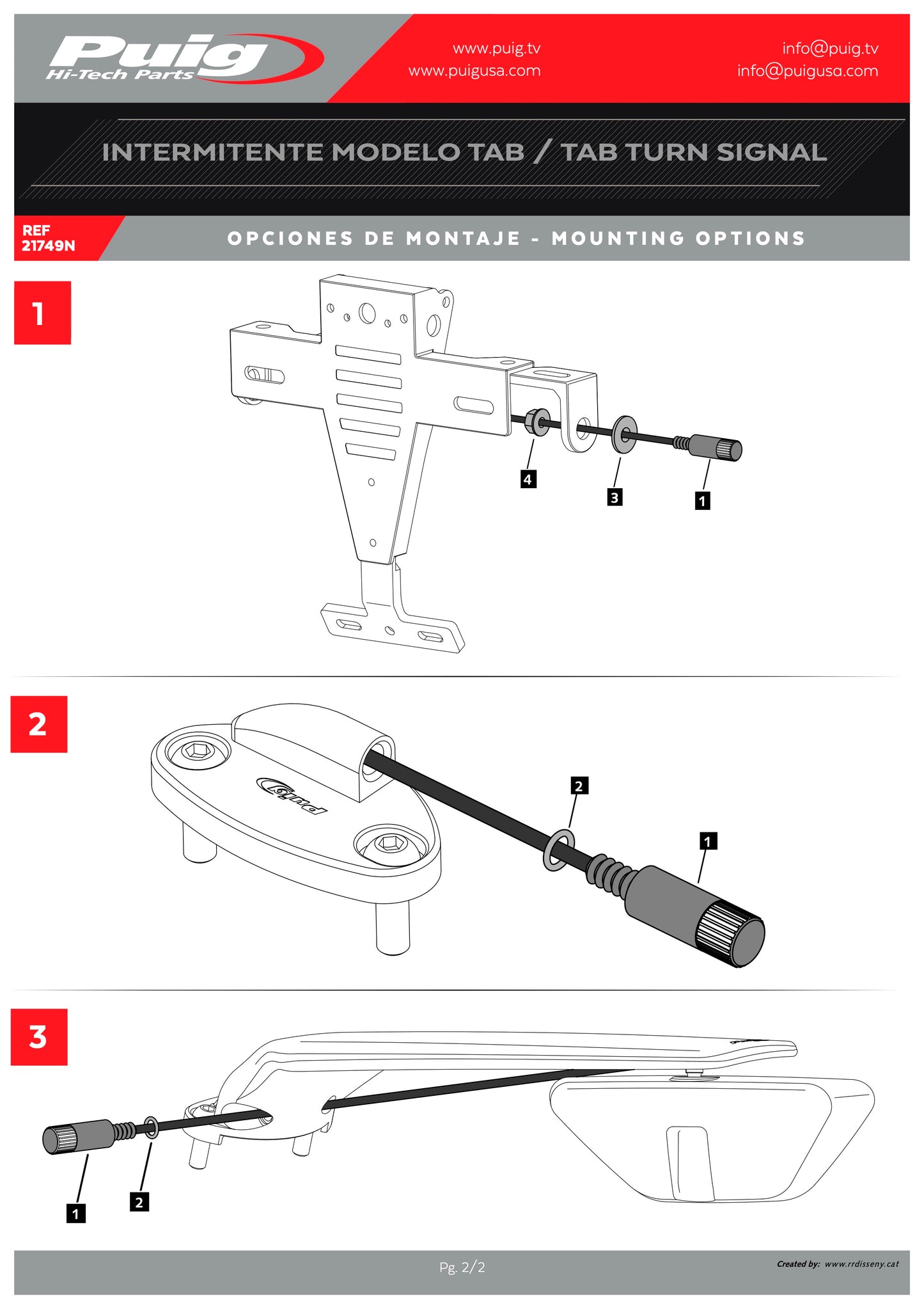 Puig Aileron (Sold Individually) BMW M1000RR/S1000RR 2019-2025