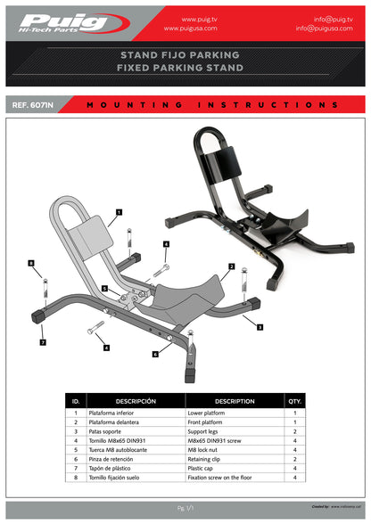 Puig New Stand Wheel Lock