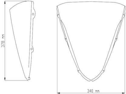 Puig Standard Windscreen Kawasaki Ninja ZX14R ZX-14R 2006-2023