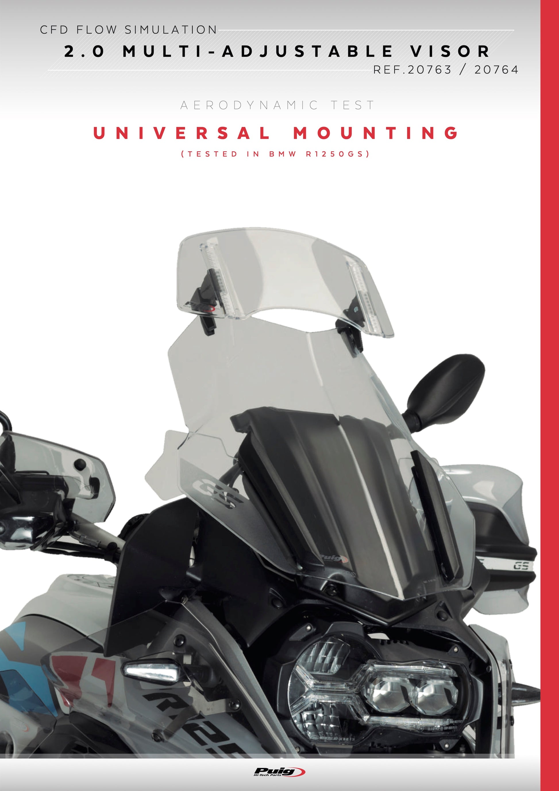 Puig Multi-Adjustable Clip-On Visor 2.0 KOVE 800X PRO 2024 - Adventure Parts