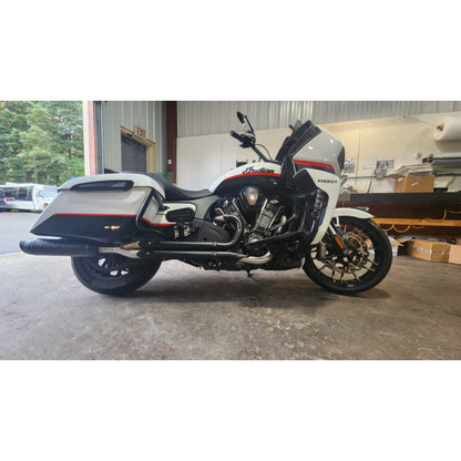 Toce High Mount 2-1 Visor Tip Full Exhaust System- Indian FTR1200