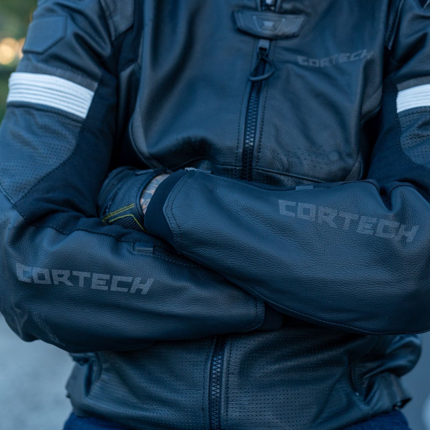 Cortech Revo Leather Motorcycle Jacket - Adventure Parts