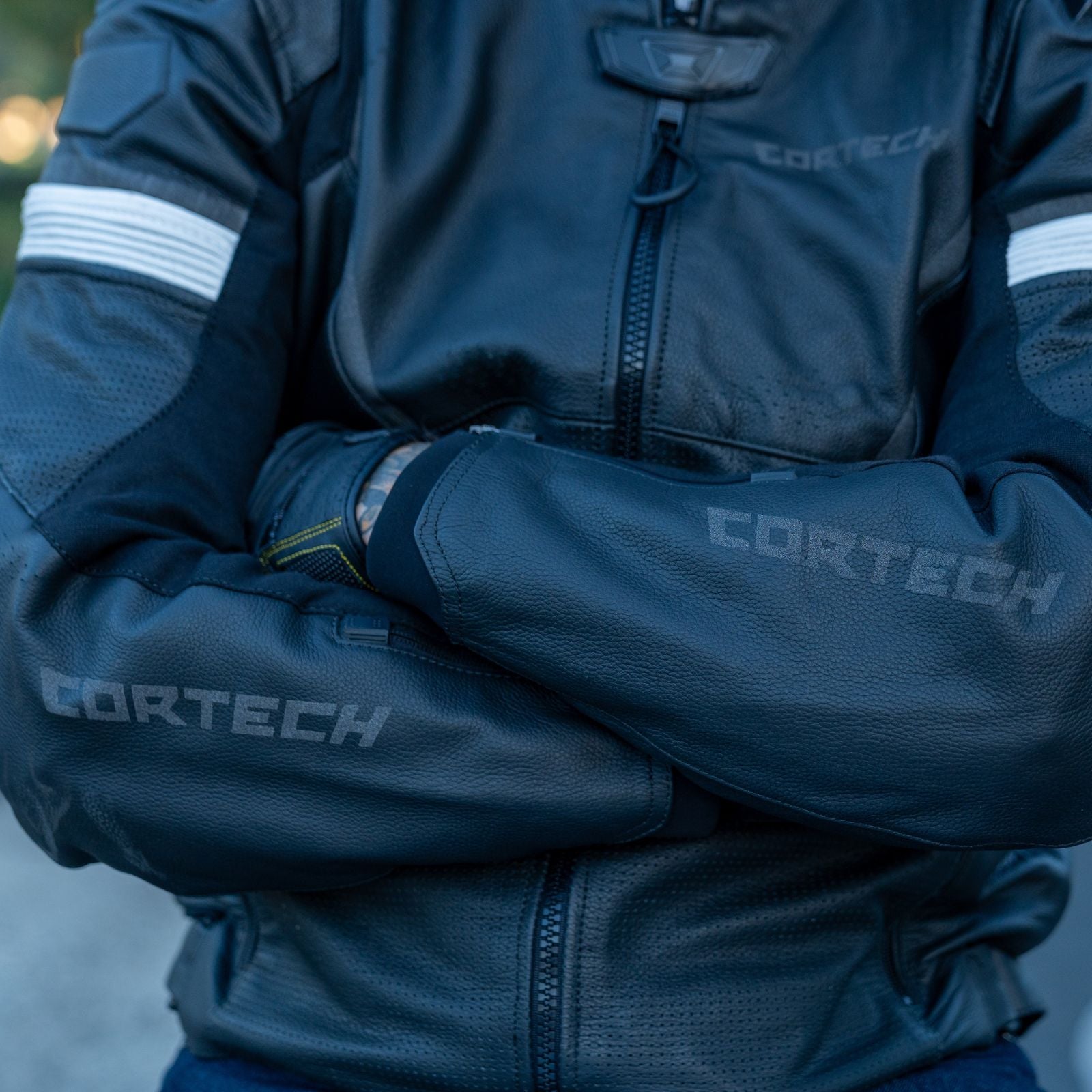 Cortech Revo Leather Motorcycle Jacket - Adventure Parts