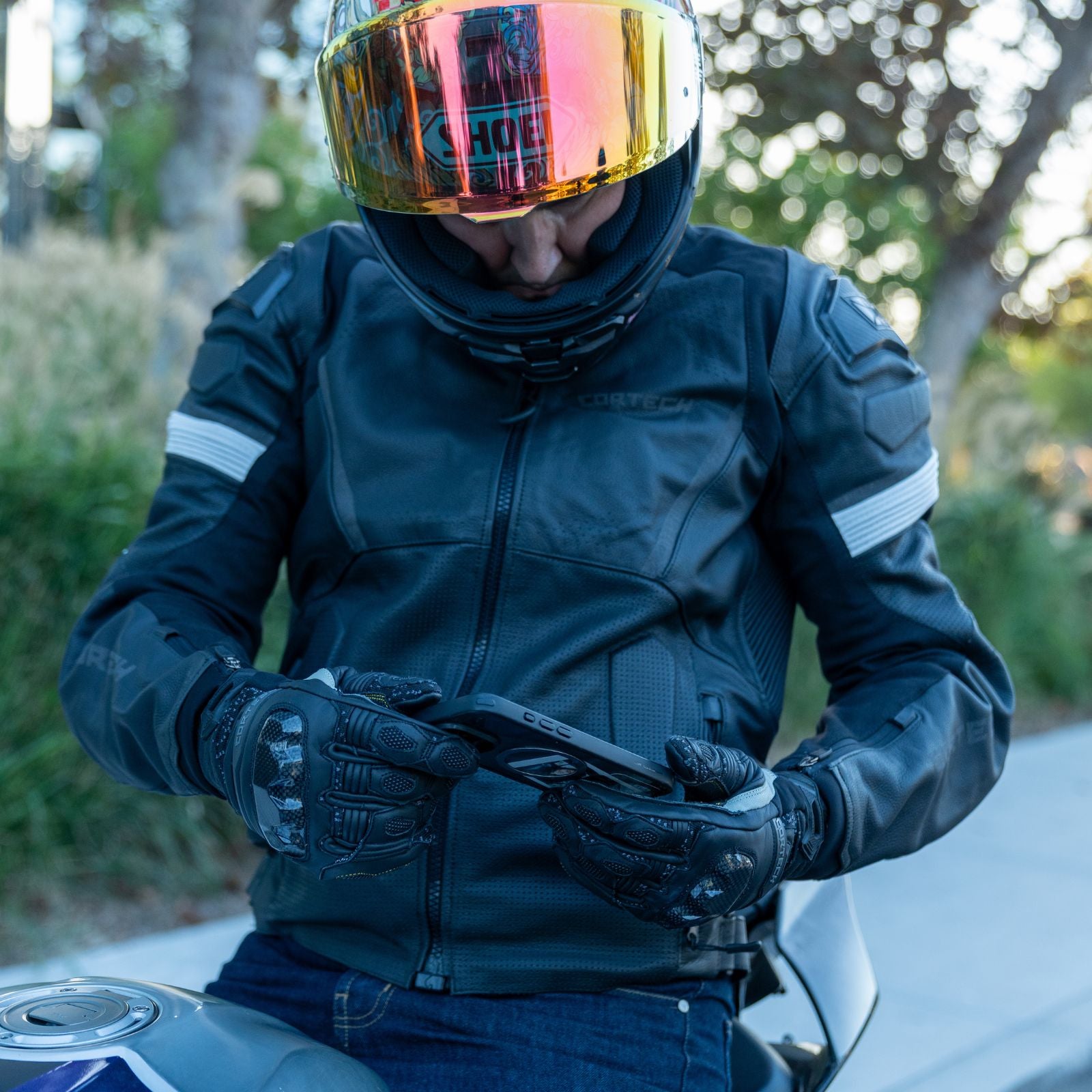 Cortech Revo Leather Motorcycle Jacket - Adventure Parts