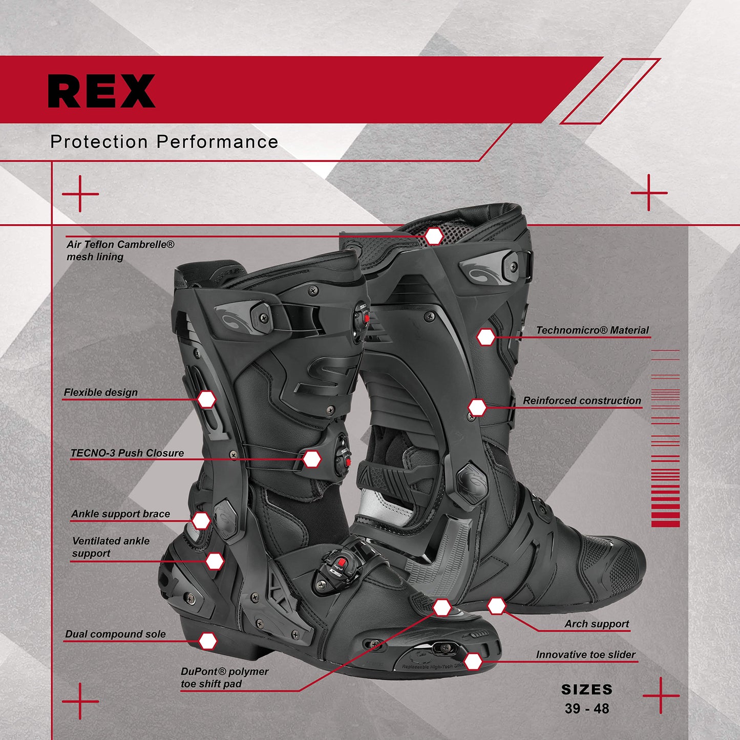 SIDI Rex Air Motorcycle Boots - Adventure Parts