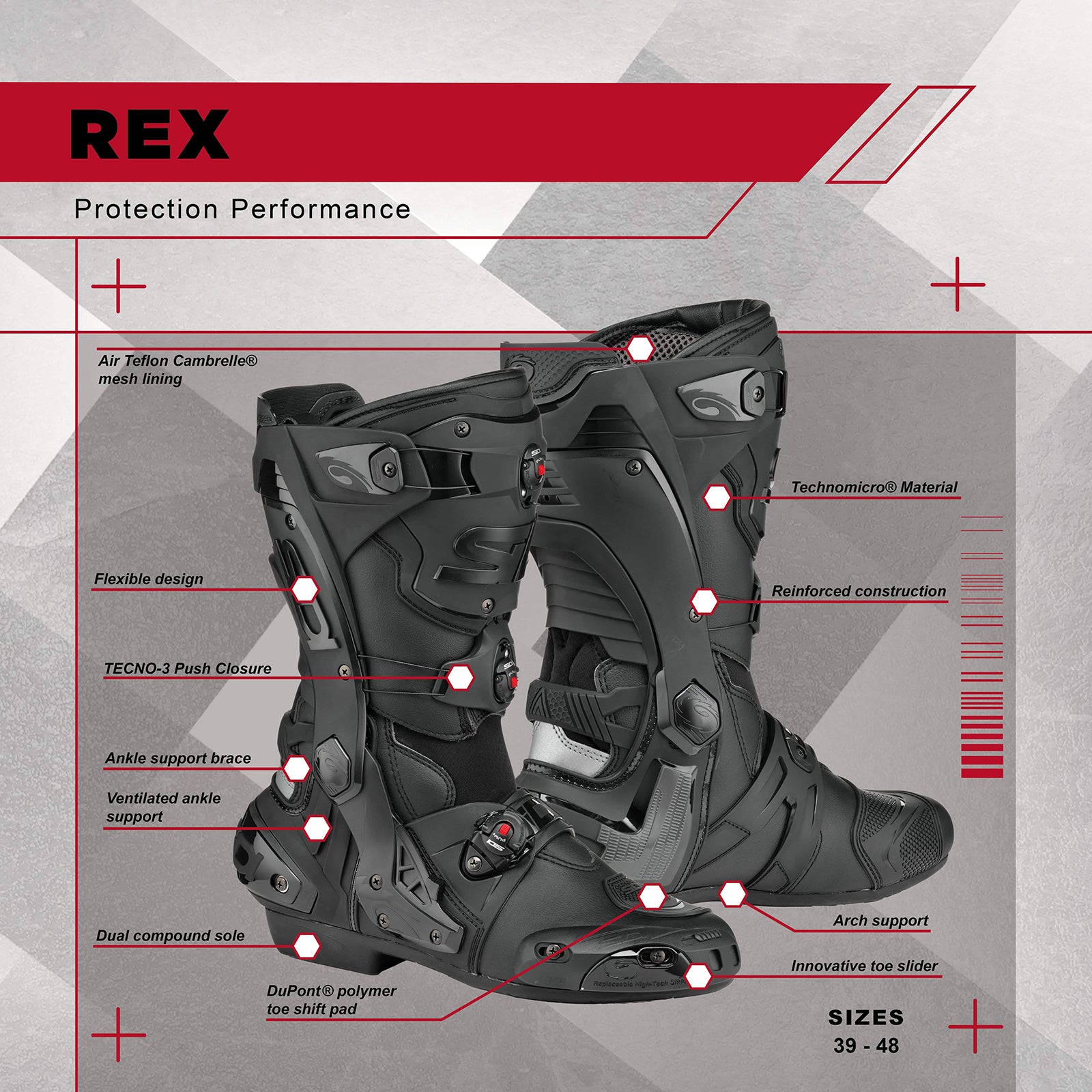 SIDI Rex Air Motorcycle Boots - Adventure Parts