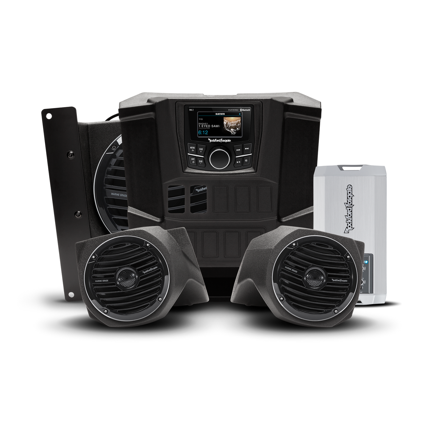 Rockford Fosgate 400 watt stereo, front lower speaker, subwoofer kit Polaris RANGER® models (Gen-1) 2015-2017