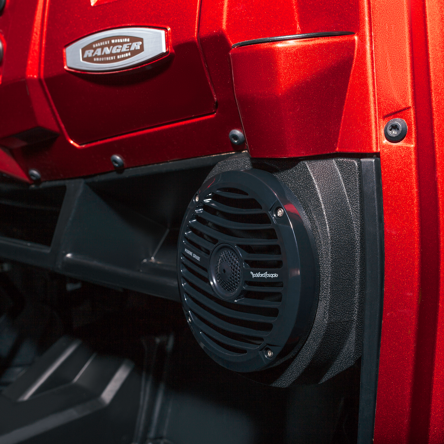 Rockford Fosgate 400 watt stereo, front lower speaker, subwoofer kit Polaris RANGER® models (Gen-1) 2015-2017