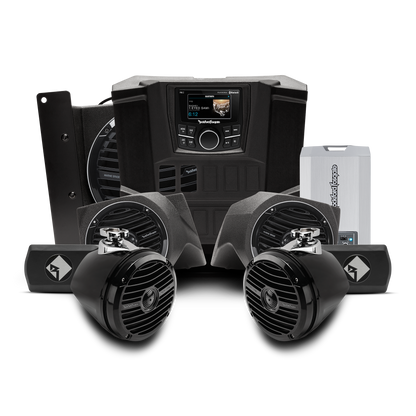 Rockford Fosgate 400 watt stereo, front lower speaker, rear speaker, subwoofer kit Polaris RANGER® models (Gen-1) 2015-2017