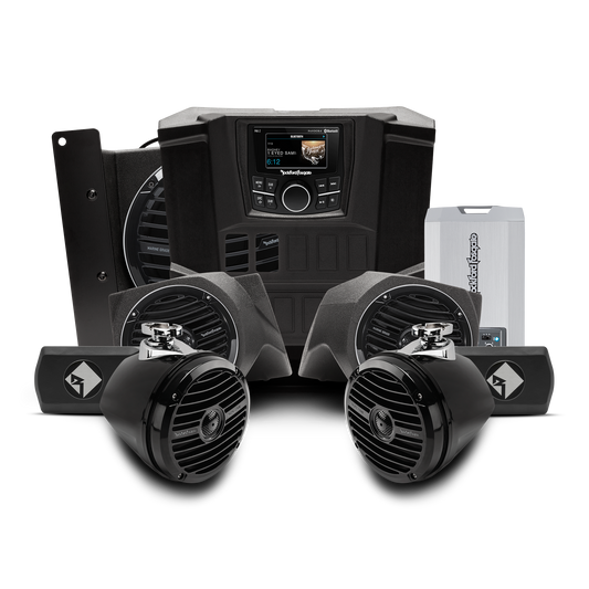 Rockford Fosgate 400 watt stereo, front lower speaker, rear speaker, subwoofer kit Polaris RANGER® models (Gen-1) 2015-2017