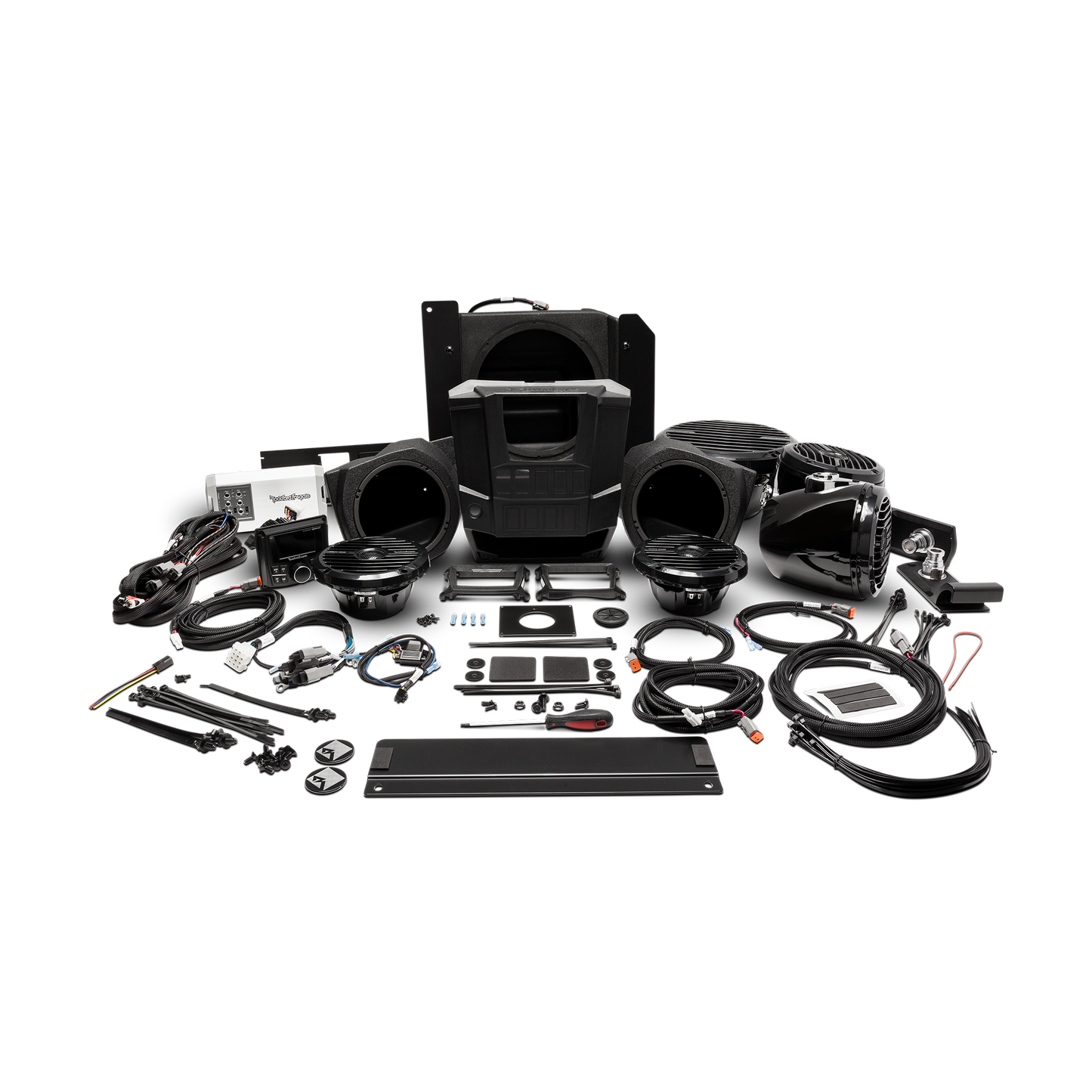 Rockford Fosgate 400 watt stereo, front lower speaker, rear speaker, subwoofer kit Polaris RANGER® models (Gen-1) 2015-2017