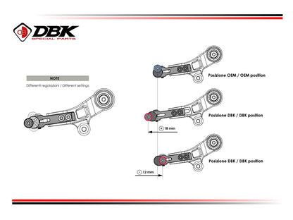 DBK Lever Adjustable Gear BMW R1300GS 2024-2025 - Adventure Parts