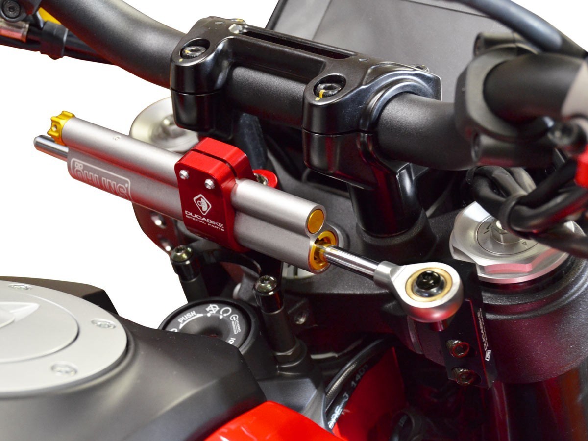 DBK Steering Damper Mount Kit Ducati Hypermotard 950 2019-2025 - Adventure Parts