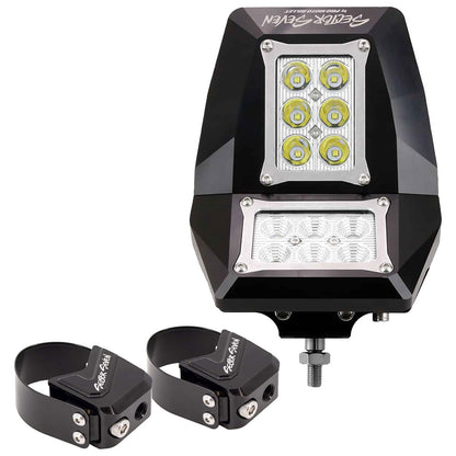 Sector Seven Spectrum LED Light Mirror Kit with Infinity Mounts Segway Villain SX10 E 2023-2025