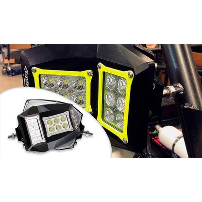 Sector Seven Spectrum LED Light Mirror Kit with Infinity Mounts Segway Villain SX10 E 2023-2025