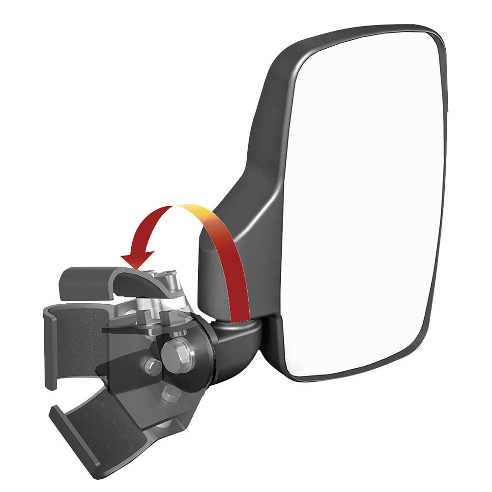 Seizmik Break Away UTV Side View Mirrors Polaris GENERAL 1000 Deluxe EPS 2016-2026