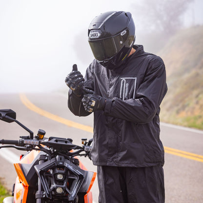 Tourmaster Defender Two-Piece Motorcycle Rainsuit - Adventure Parts