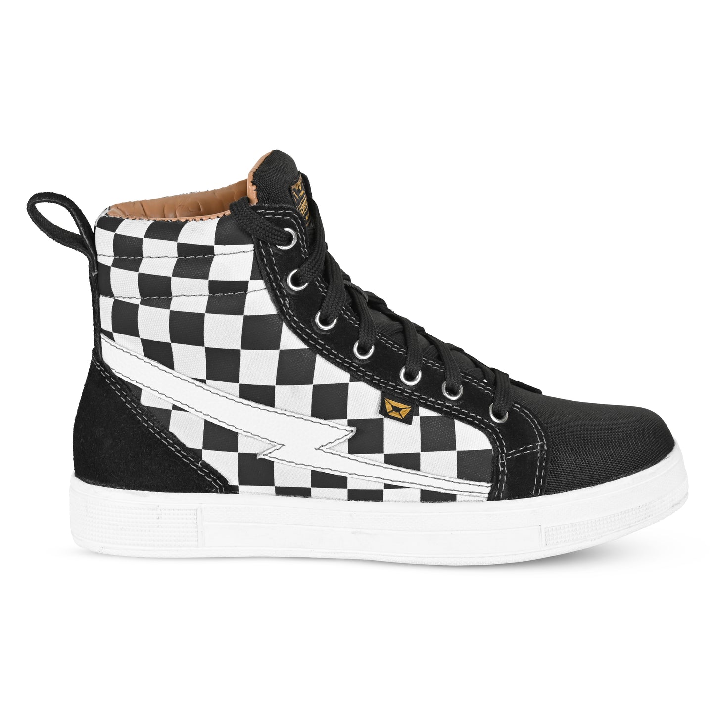 Cortech Women's Slayer Canvas Check Motorcycle Riding Shoes - Adventure Parts