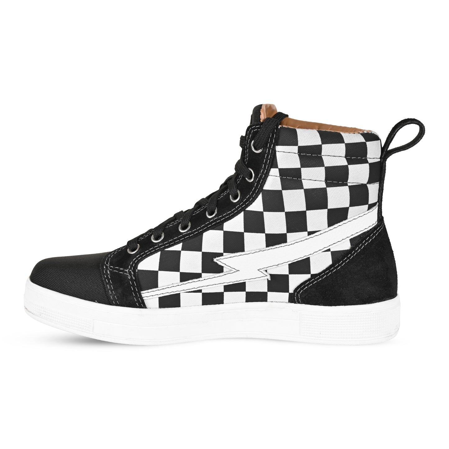 Cortech Women's Slayer Canvas Check Motorcycle Riding Shoes - Adventure Parts