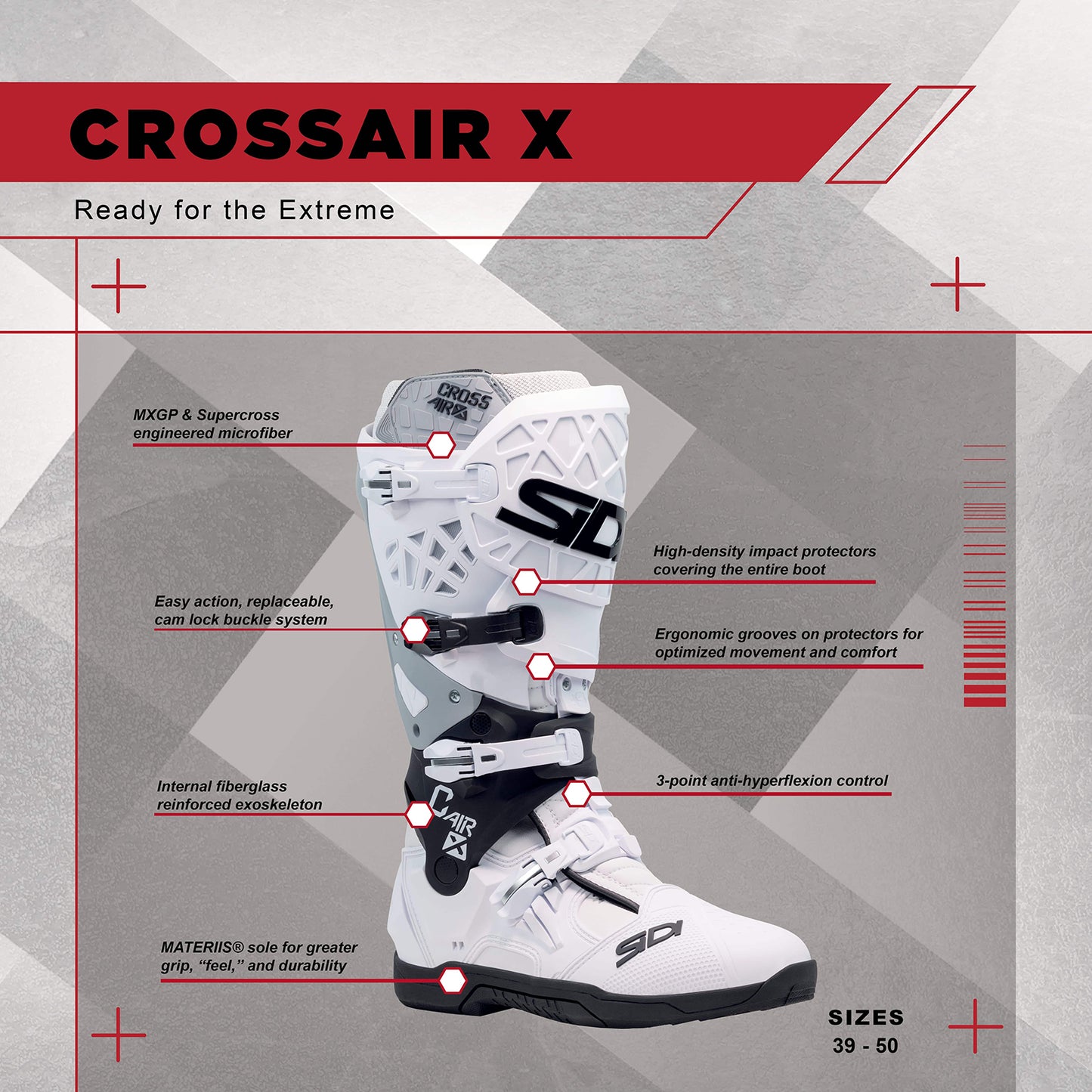 SIDI Crossair X Motorcycle Boots - Adventure Parts